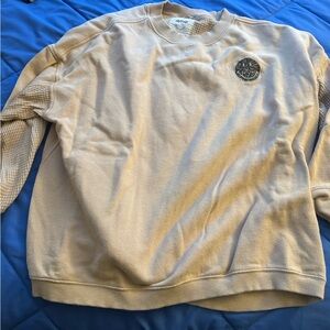 Aerie Cream Crewneck Sweater